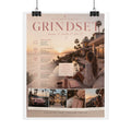 Grindset Motivational Poster Rolled Posters | Beach Sunset Vision Board Wall Art
